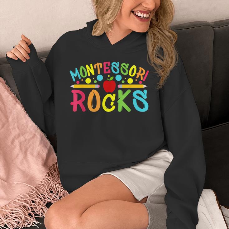 Montessori Rocks Montessori Teacher Back To School Unisex Hoodie, funny design Montessori Rocks Montessori Teacher Back To School Unisex Hoodie, funny design
