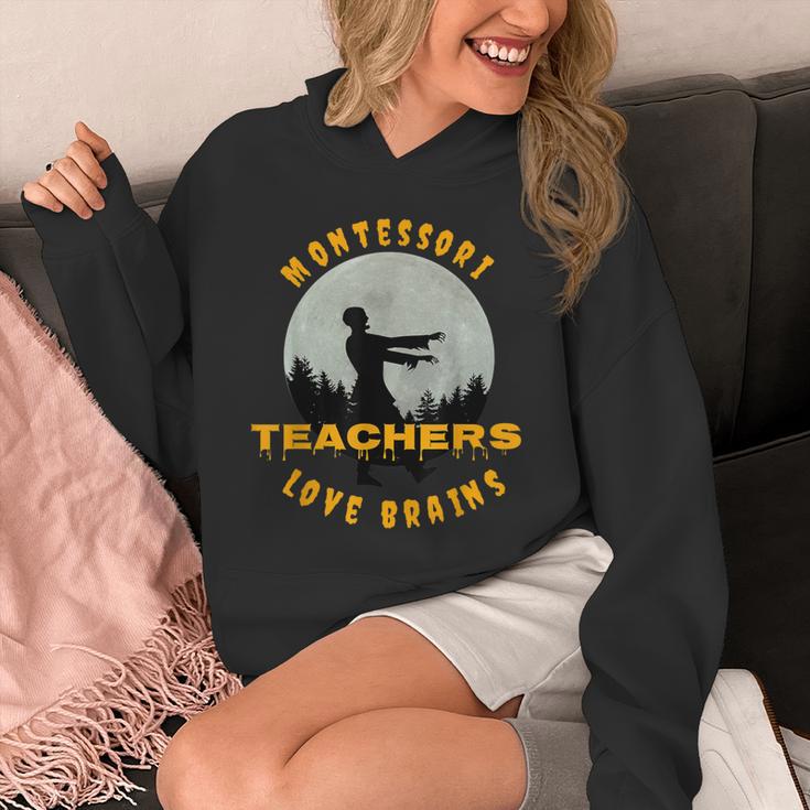 Montessori Teachers Love Brains Halloween Novelty Men Women Unisex Hoodie, funny design Montessori Teachers Love Brains Halloween Novelty Men Women Unisex Hoodie, funny design
