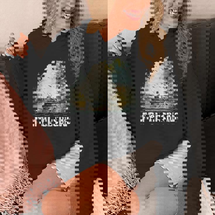 My Pole Is Long Fishing ハンティング フィッシャーマン ハンター 父の日 パーカー