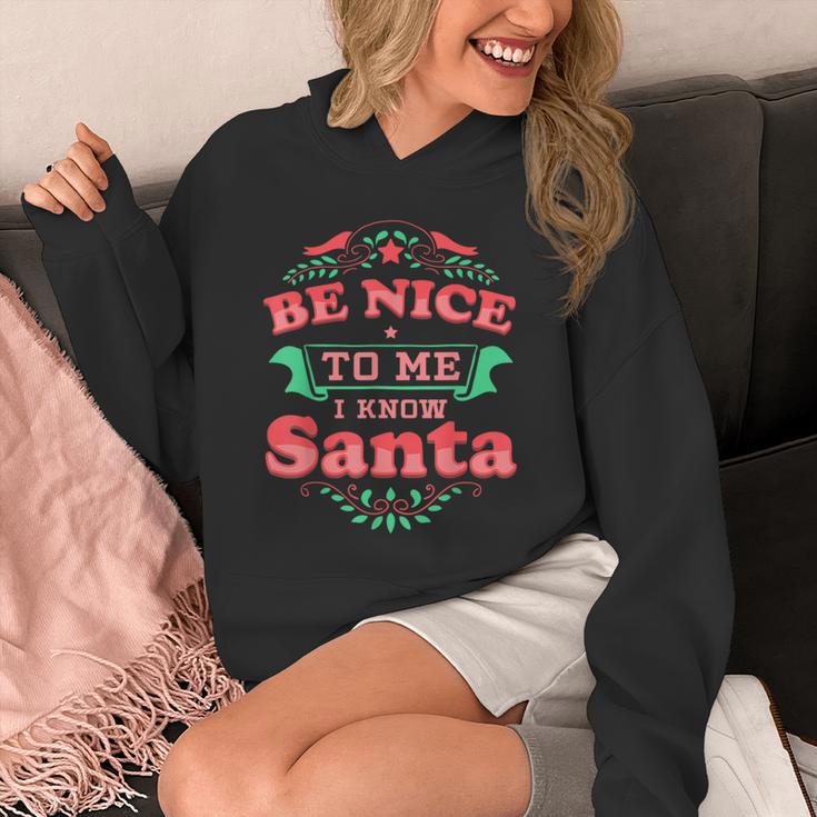 Be Nice To Me I Know Santa Teacher Christmas Men Women Unisex Hoodie, funny design Be Nice To Me I Know Santa Teacher Christmas Men Women Unisex Hoodie, funny design