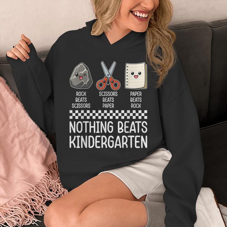 Nothing Beats Kindergarten Back To School Kids Teacher Unisex Hoodie, funny design