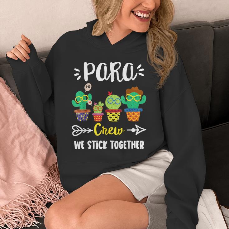 PARA Crew School Cactus Team PARA Teacher Squad For Men Women Kids Unisex Hoodie, funny design PARA Crew School Cactus Team PARA Teacher Squad For Men Women Kids Unisex Hoodie, funny design