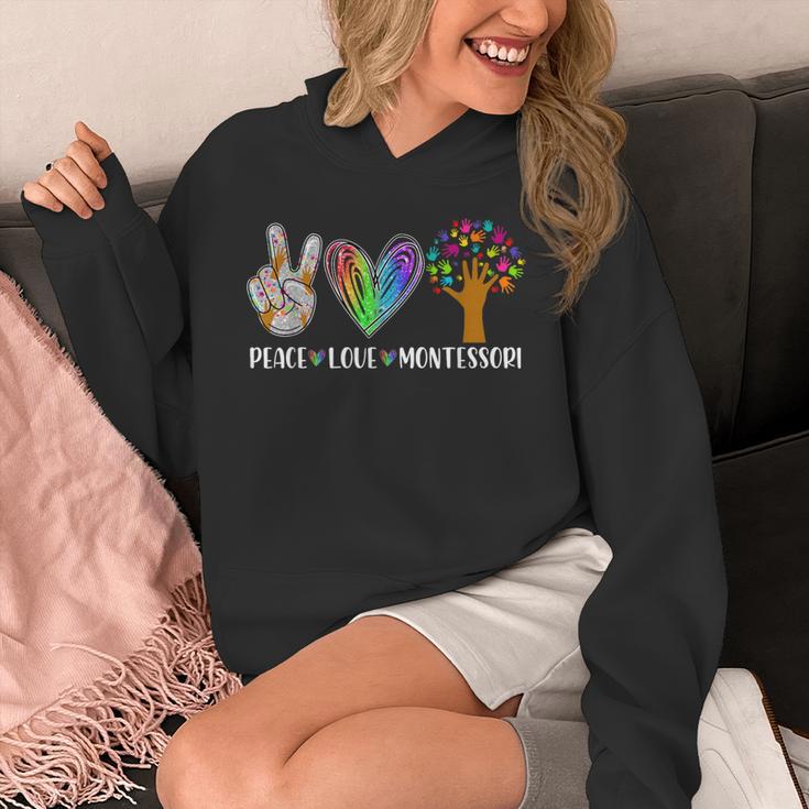 Peace Love Montessori Daycare Teacher Appreciation Unisex Hoodie, funny design Peace Love Montessori Daycare Teacher Appreciation Unisex Hoodie, funny design