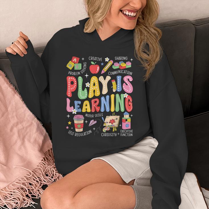 Play Is Learning Teacher First Day Of School Back To School Unisex Hoodie, funny design Play Is Learning Teacher First Day Of School Back To School Unisex Hoodie, funny design