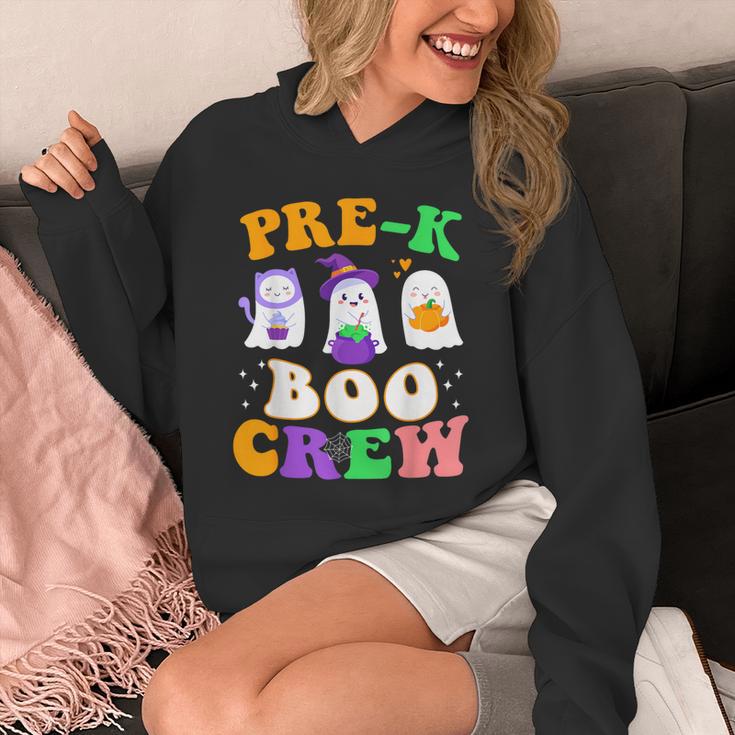 Pre-K Boo Crew Cute Ghost Halloween Costume Teacher Student For Men Women Kids Unisex Hoodie, funny design