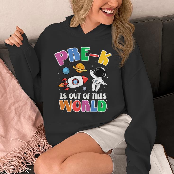 Pre-K Student Teacher Astronaut Space Back To School Unisex Hoodie, funny design