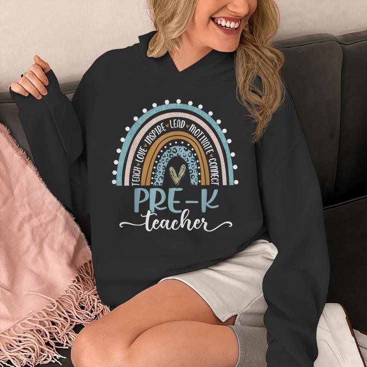 Pre-K Teacher Leopard Boho Rainbow Back To School Unisex Hoodie, funny design Pre-K Teacher Leopard Boho Rainbow Back To School Unisex Hoodie, funny design