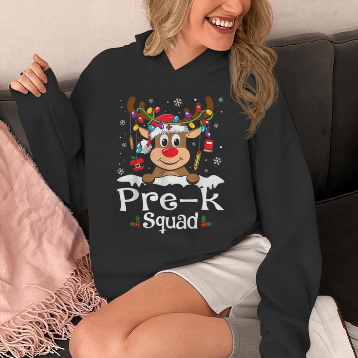 Pre-k Teacher Squad Reindeer Teacher Christmas Unisex Hoodie, funny design