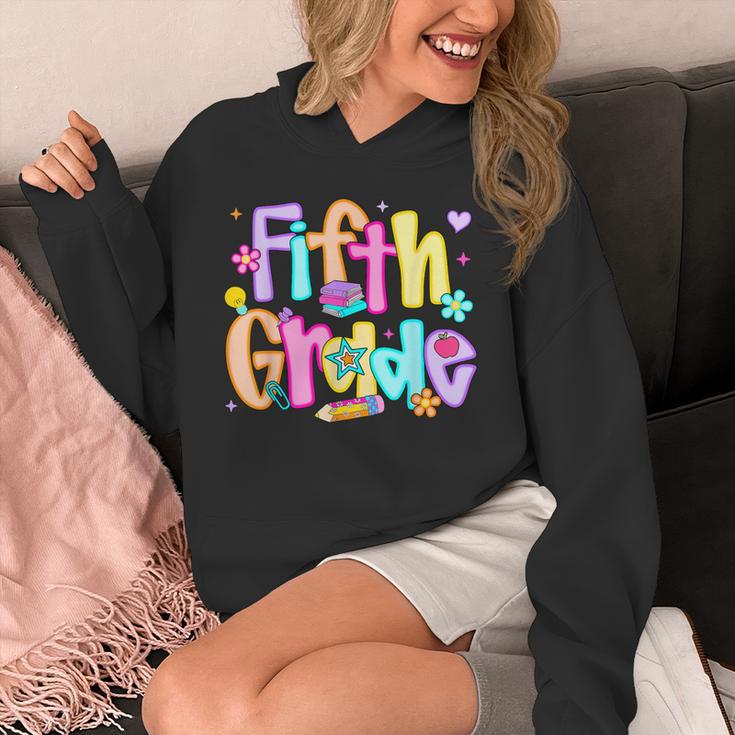 Preppy Fifth Grade Back To School 5th Grade Teacher Girl Boy Unisex Hoodie, funny design