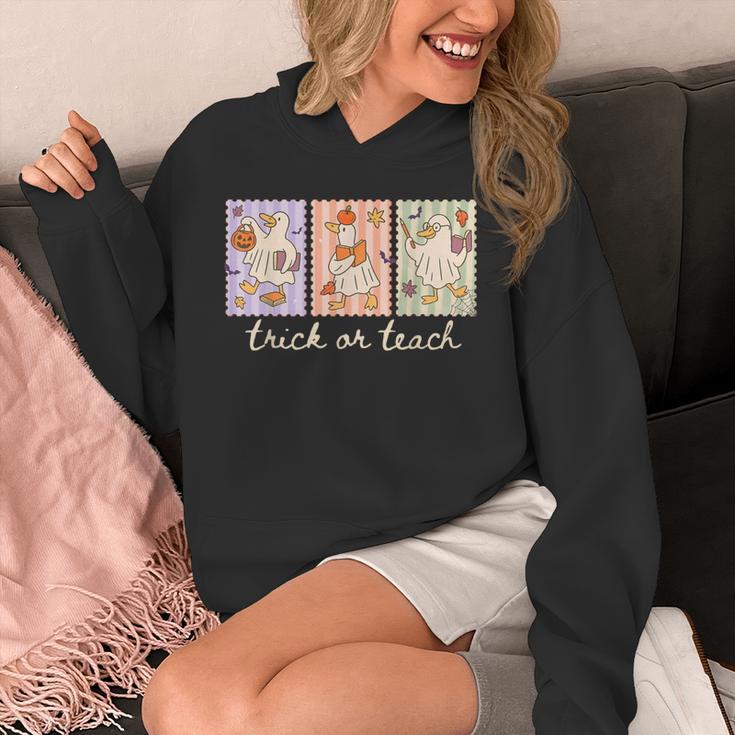 Preppy Goose Teacher Trick Or Teach Halloween Teacher Goose Unisex Hoodie, funny design Preppy Goose Teacher Trick Or Teach Halloween Teacher Goose Unisex Hoodie, funny design