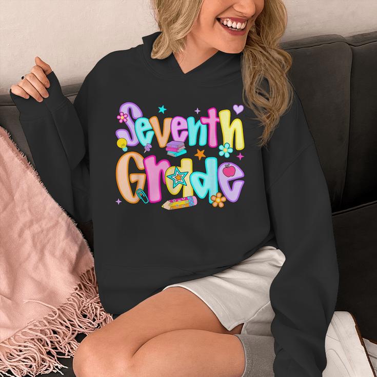 Preppy Seventh Grade Back To School 7th Grade Teachers Girls Unisex Hoodie, funny design Preppy Seventh Grade Back To School 7th Grade Teachers Girls Unisex Hoodie, funny design