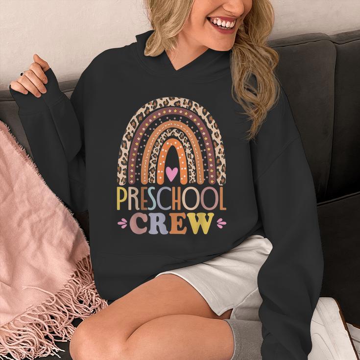 Preschool Crew Cute Leopard Rainbow Back To School Teachers Unisex Hoodie, funny design Preschool Crew Cute Leopard Rainbow Back To School Teachers Unisex Hoodie, funny design