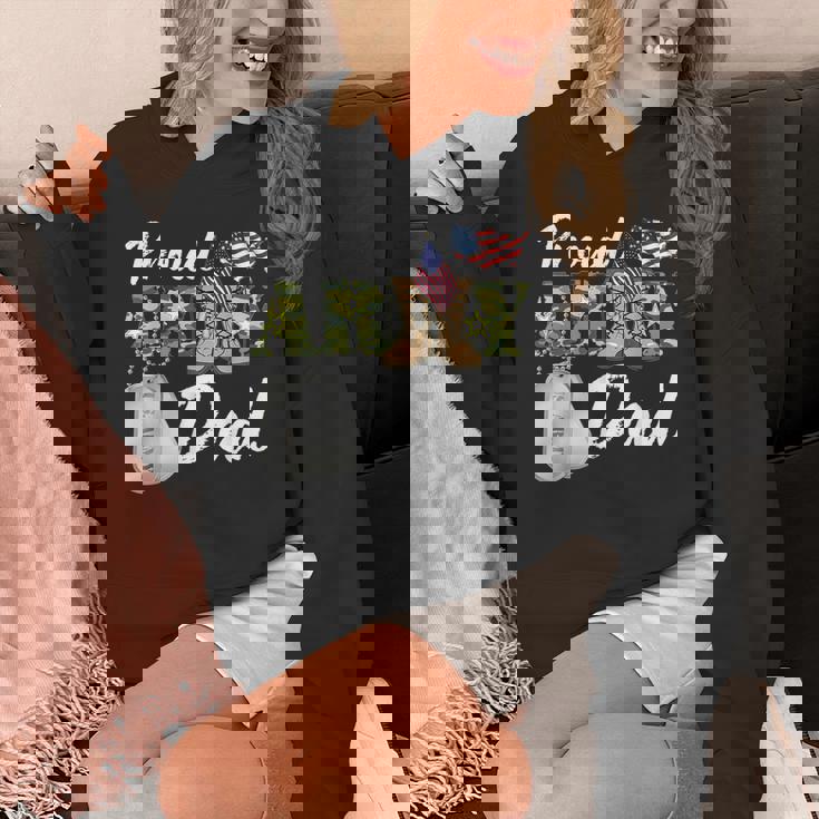 Proud Army Dad Military Dad With Dog Tag Us Flag Hoodie Proud Army Dad Military Dad With Dog Tag Us Flag Hoodie