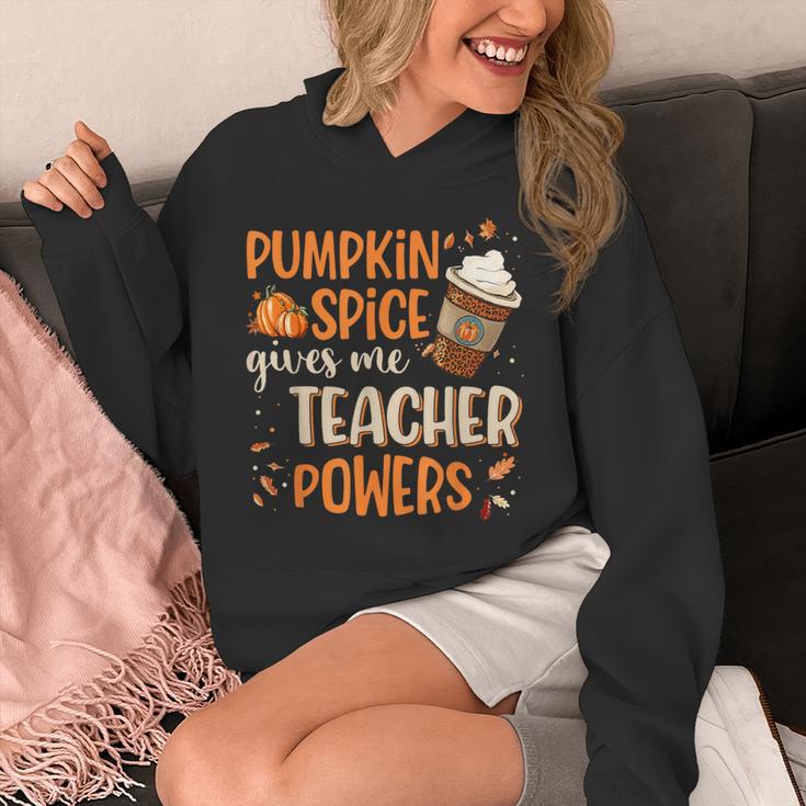 Pumpkin Spice Gives Me Teacher Powers Fall Thanksgiving Men Women Unisex Hoodie, funny design Pumpkin Spice Gives Me Teacher Powers Fall Thanksgiving Men Women Unisex Hoodie, funny design