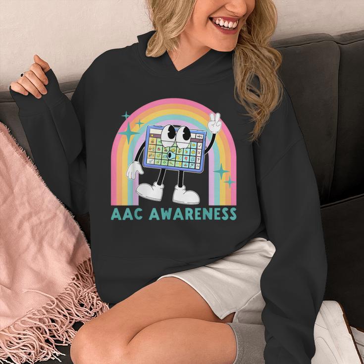 Rainbow AAC Awareness Month SPED Teacher SLP Communication Unisex Hoodie, funny design
