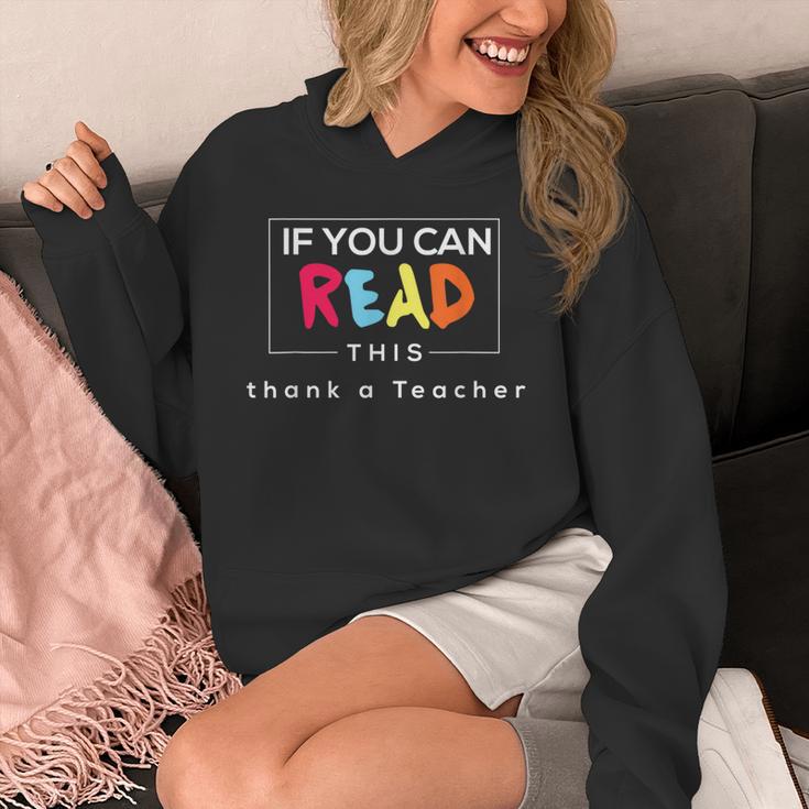 If You Can Read This Thank A Teacher Gratitude Men Women Girls Kids Unisex Hoodie, funny design If You Can Read This Thank A Teacher Gratitude Men Women Girls Kids Unisex Hoodie, funny design