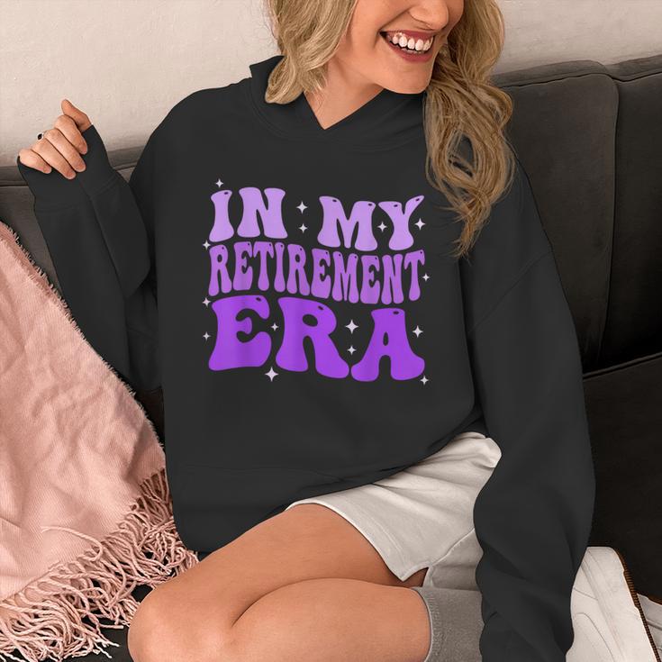 In My Retirement Era Groovy Retired Teacher 2025 Women Unisex Hoodie, Groovy Teacher Gifts, funny design In My Retirement Era Groovy Retired Teacher 2025 Women Unisex Hoodie, Groovy Teacher Gifts, funny design