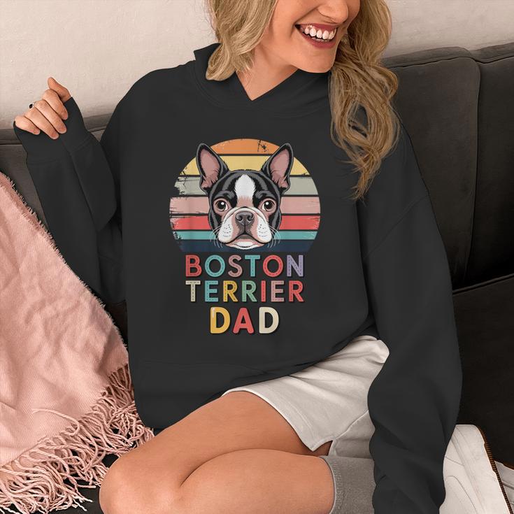 Retro Boston Terrier Dad Unisex Hoodie, Couple Gifts, Boston Terrier Dad Gifts, funny design
