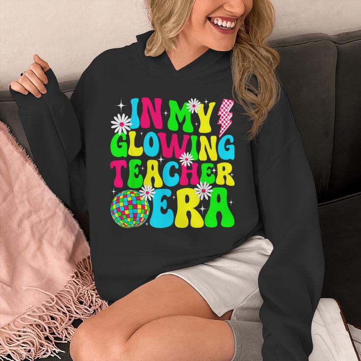 Retro Groovy In My Glowing Teacher Era Happy Teacher's Day Unisex Hoodie, Groovy Teacher Gifts, funny design Retro Groovy In My Glowing Teacher Era Happy Teacher's Day Unisex Hoodie, Groovy Teacher Gifts, funny design