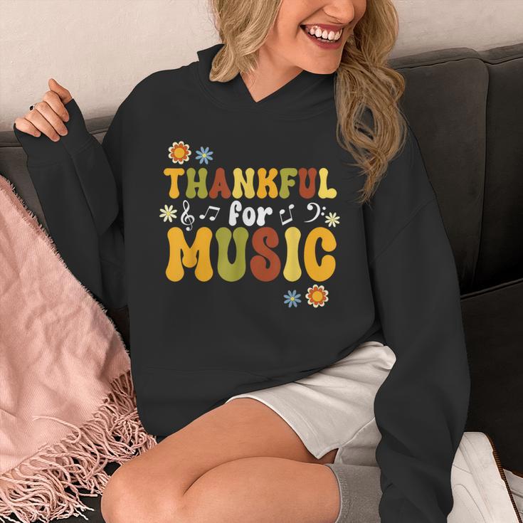 Retro Thankful For Music Floral Music Teacher Thanksgiving Men Women Unisex Hoodie, funny design Retro Thankful For Music Floral Music Teacher Thanksgiving Men Women Unisex Hoodie, funny design