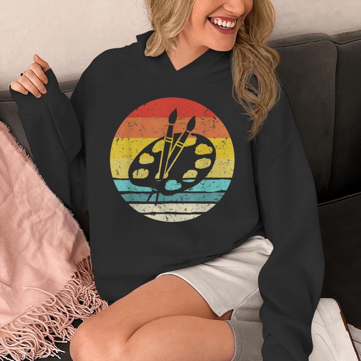 Retro Vintage Paint Palette Costume Artist Art Teacher Men Women Unisex Hoodie, funny design