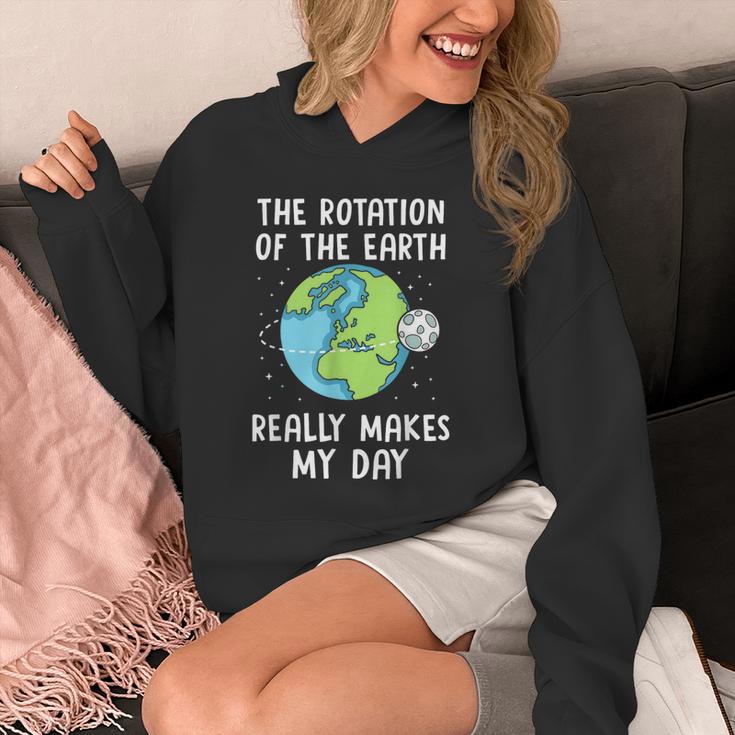Rotation Of The Earth Makes My Day Science Teacher Earth Day Unisex Hoodie, Science Teacher Gifts, funny design