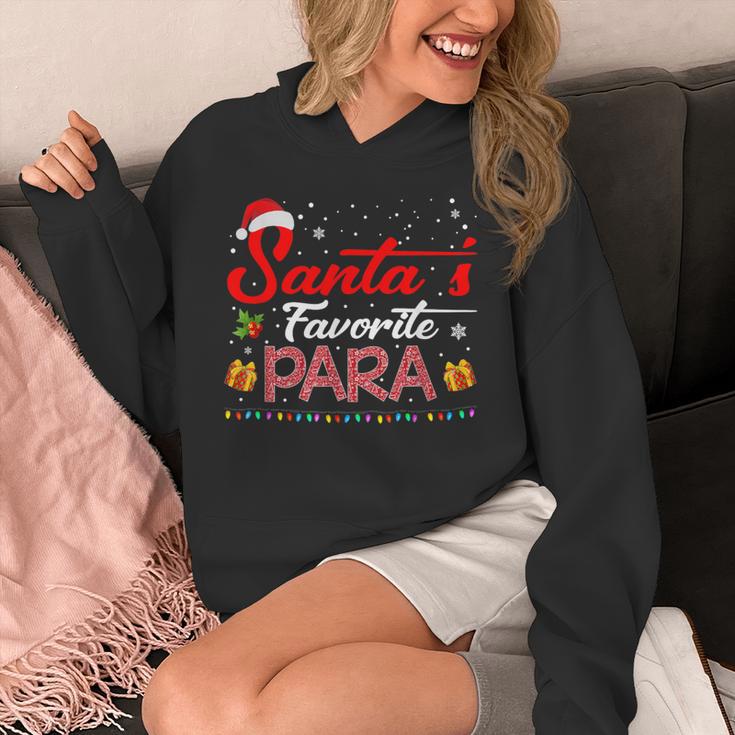 Santa's Favorite Para Christmas Paraprofessional Teacher Unisex Hoodie, funny design Santa's Favorite Para Christmas Paraprofessional Teacher Unisex Hoodie, funny design