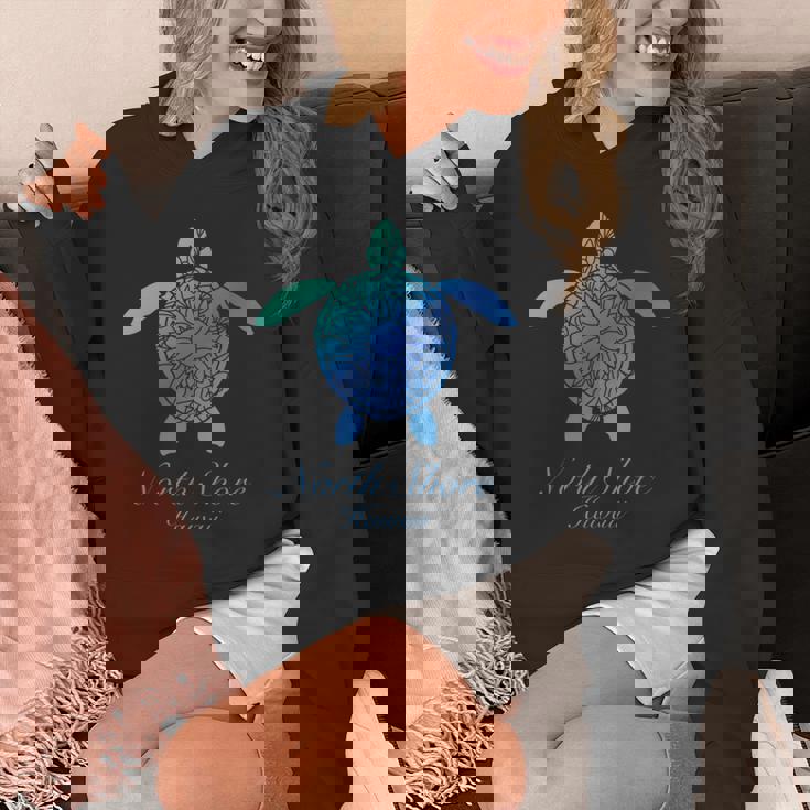 Save The Hawaii ウミガメ ハワイアン ブルー トライバル タートル ホヌ 長袖tシャツ パーカー