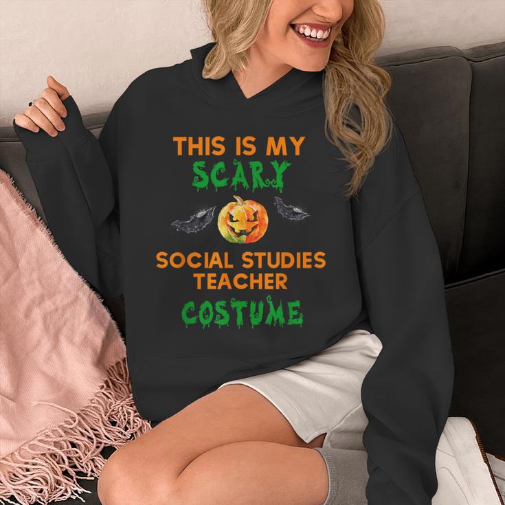 My Scary Social Studies Teacher Costume Halloween Men Women Unisex Hoodie, funny design