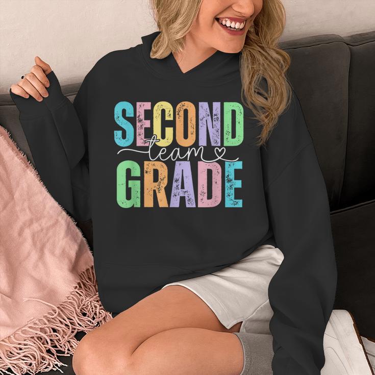 Second Grade Team Heart Teacher Student Back To School Girls Unisex Hoodie, funny design Second Grade Team Heart Teacher Student Back To School Girls Unisex Hoodie, funny design