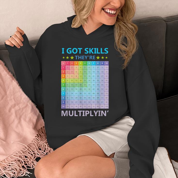I Got Skills They'Re Multiplying Math Teacher Students Unisex Hoodie, funny design I Got Skills They'Re Multiplying Math Teacher Students Unisex Hoodie, funny design