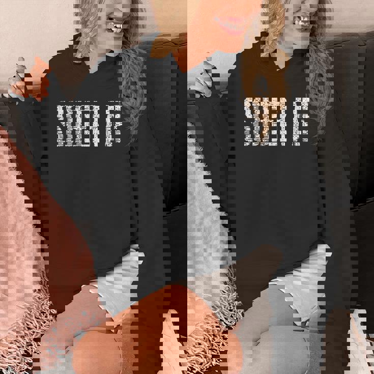 Sober Afobriety アルコールフリー グランジ パーカー