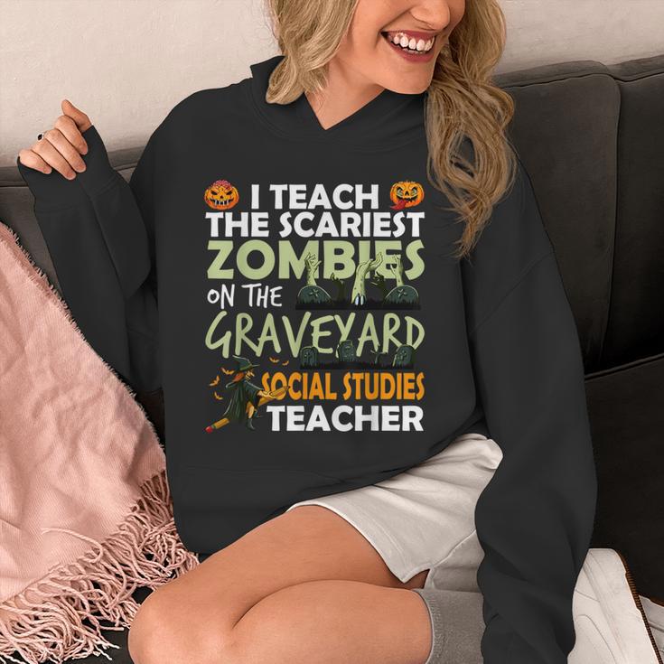 Social Studies Teacher Teach Scariest Zombies On Graveyard For Men Women Unisex Hoodie, funny design Social Studies Teacher Teach Scariest Zombies On Graveyard For Men Women Unisex Hoodie, funny design