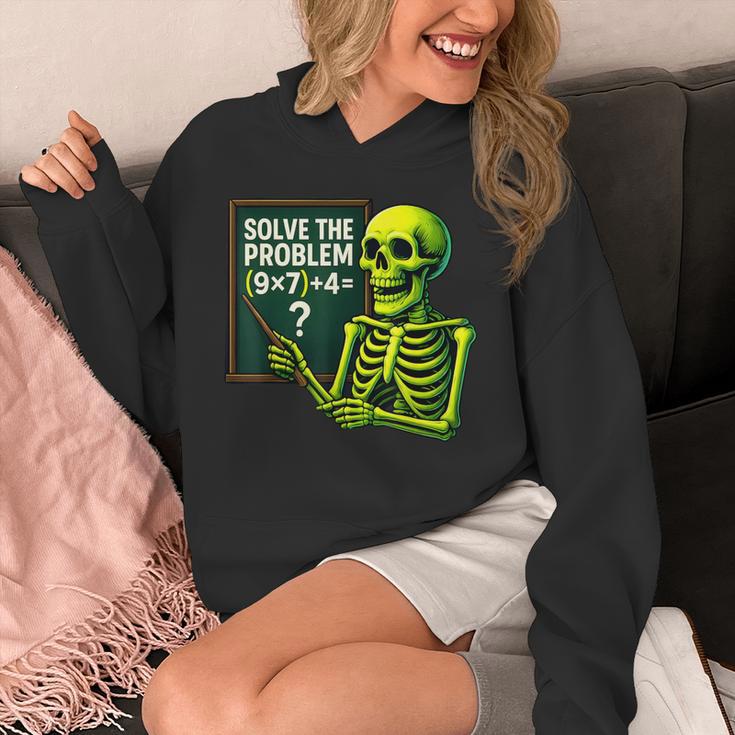 Solve The Problem Skeleton Teacher Halloween Math Six Seven Unisex Hoodie, funny design Solve The Problem Skeleton Teacher Halloween Math Six Seven Unisex Hoodie, funny design