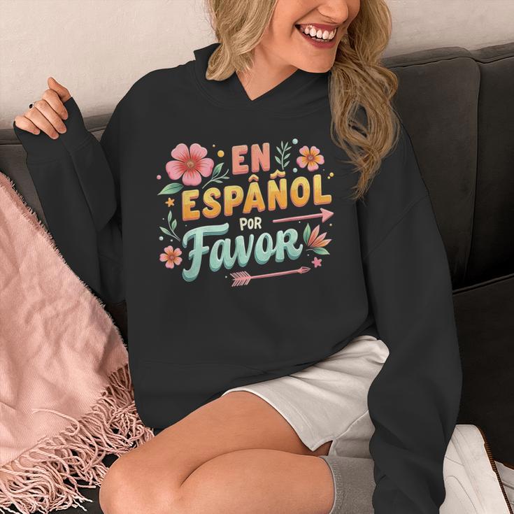 Spanish Teacher Maestra Dimelo En Espanol Por Favor Unisex Hoodie, funny design