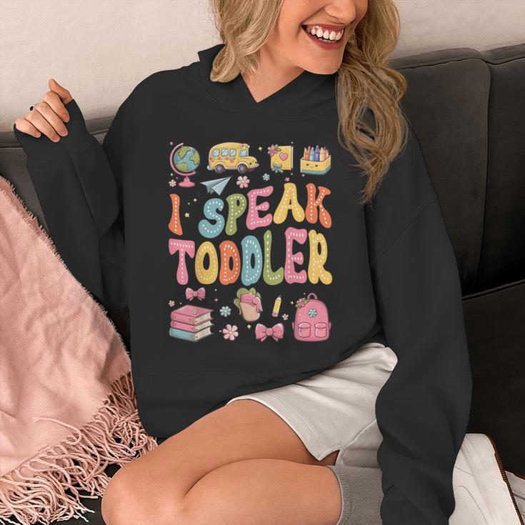 I Speak Toddler Teacher Pre-K Frist Day Back To School Unisex Hoodie, funny design I Speak Toddler Teacher Pre-K Frist Day Back To School Unisex Hoodie, funny design