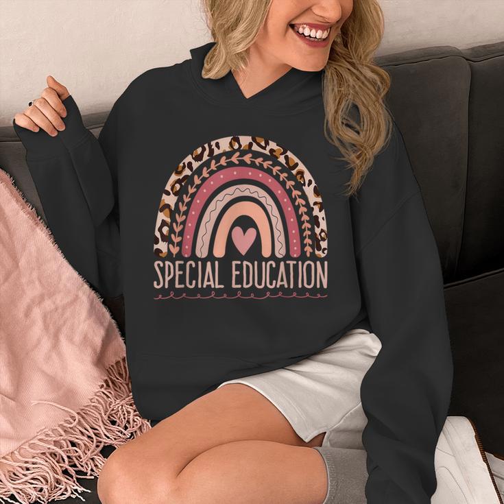 Special Education Shirt Teacher SPED Leopard Boho Rainbow Unisex Hoodie, funny design Special Education Shirt Teacher SPED Leopard Boho Rainbow Unisex Hoodie, funny design