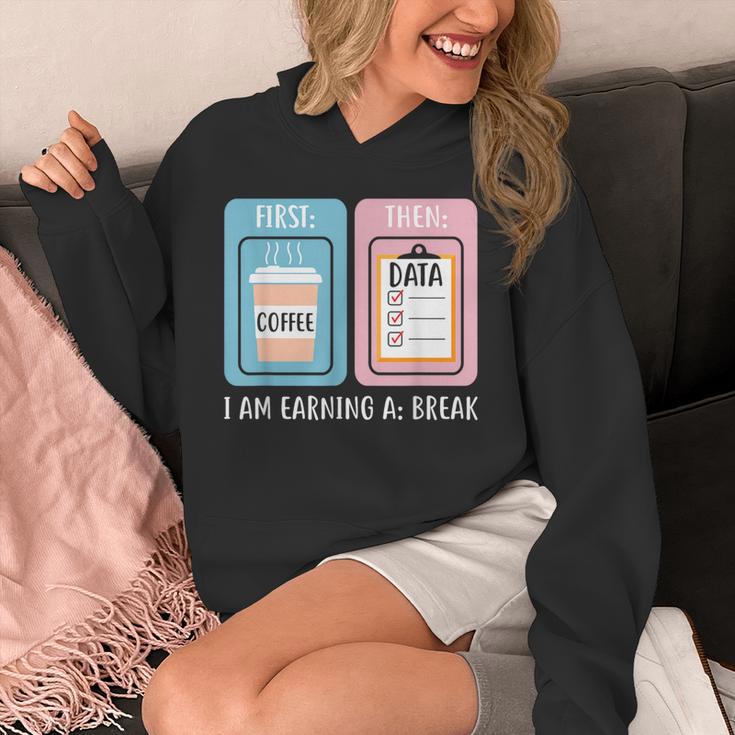 SPED Teacher Special Education First Coffee Then Data Unisex Hoodie, funny design