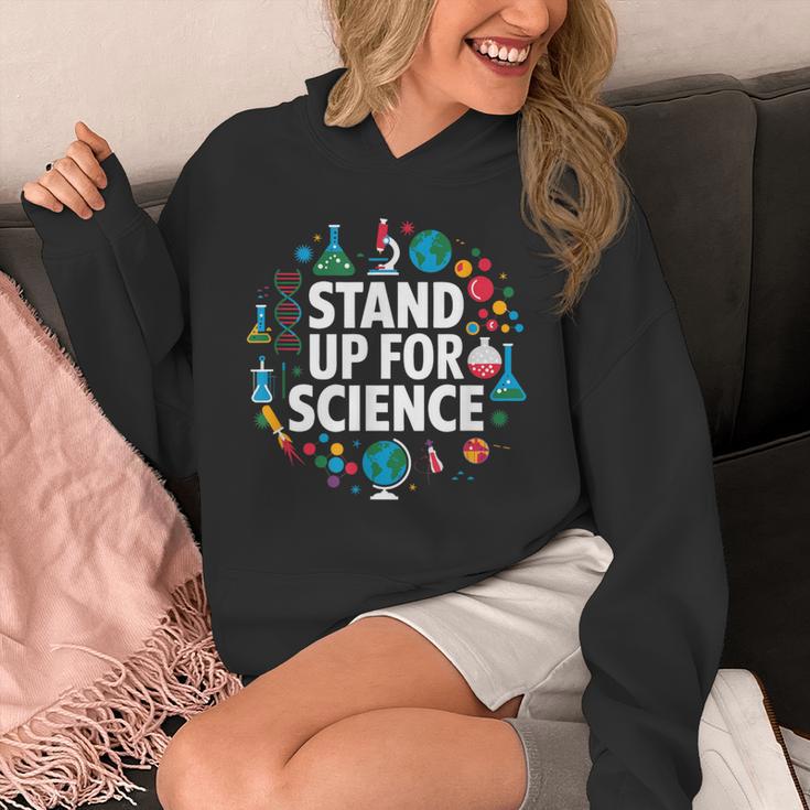 Stand Up For Science STEM Advocacy Pro Scientific Teacher Unisex Hoodie, Science Teacher Gifts, funny design