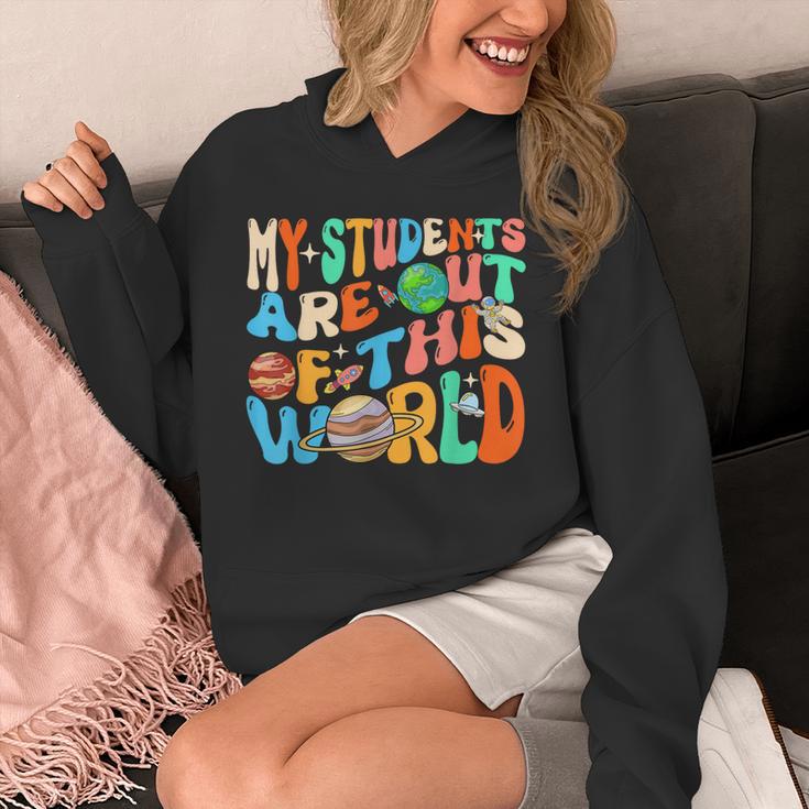 My Students Are Out Of This World Space Groovy Teacher Unisex Hoodie, Groovy Teacher Gifts, funny design My Students Are Out Of This World Space Groovy Teacher Unisex Hoodie, Groovy Teacher Gifts, funny design