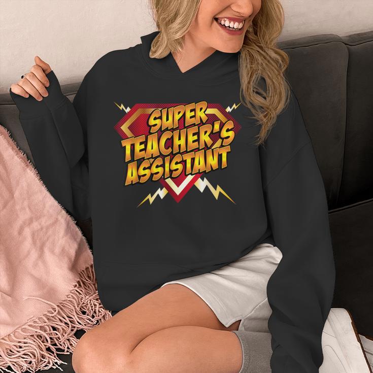 Super Teacher's Assistant Educational Superhero Unisex Hoodie, funny design