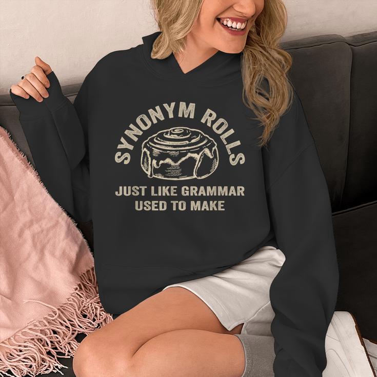 Synonym Rolls Joke Cinnamon Rolls Grammar Pun Teacher Unisex Hoodie, funny design Synonym Rolls Joke Cinnamon Rolls Grammar Pun Teacher Unisex Hoodie, funny design