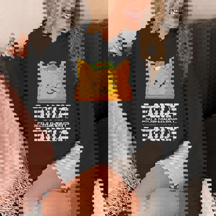 Tacocatpelled Backwards Is Tacocat ファニータコスキャットギフト パーカー