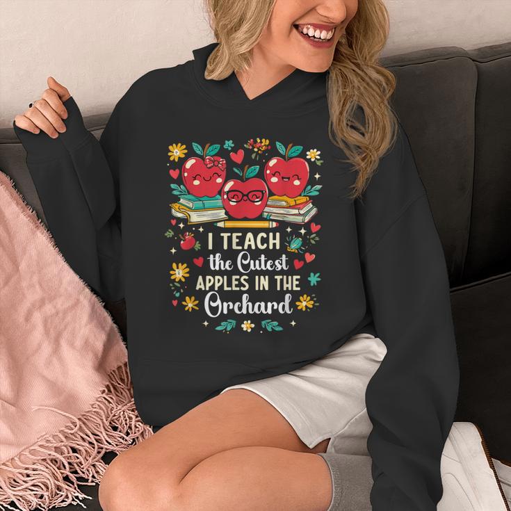 I Teach The Cutest Apples In The Orchard Cute Fall Teacher Unisex Hoodie, funny design I Teach The Cutest Apples In The Orchard Cute Fall Teacher Unisex Hoodie, funny design