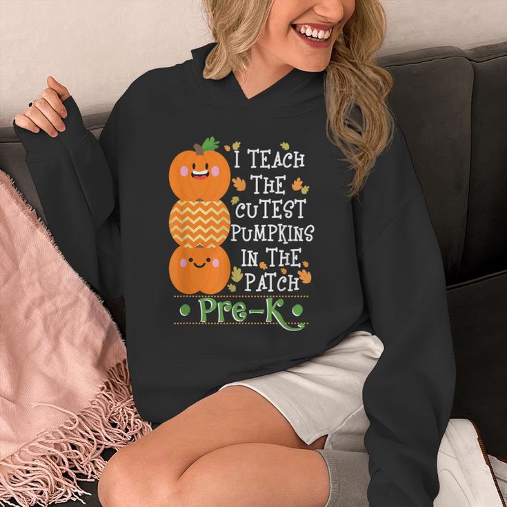 I Teach The Cutest Pumpkins In Patch Pre-K Halloween Teacher Unisex Hoodie, funny design