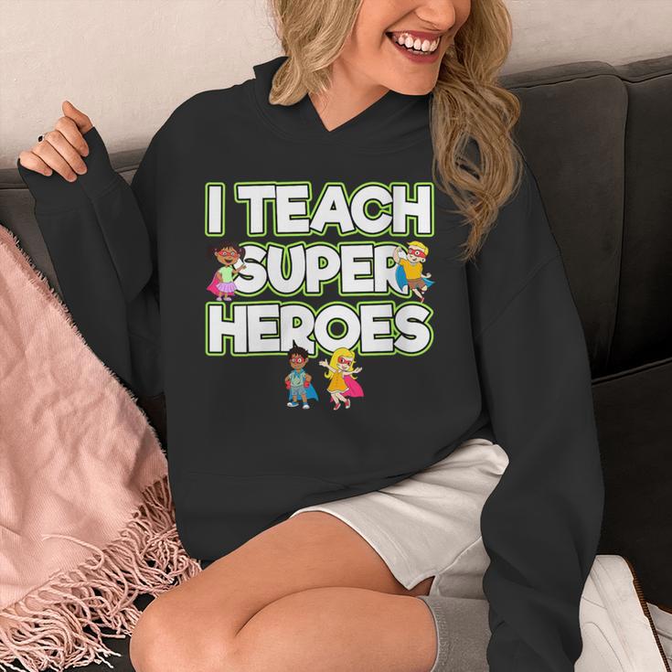 I Teach Superheroes School Teacher Professor Unisex Hoodie, funny design