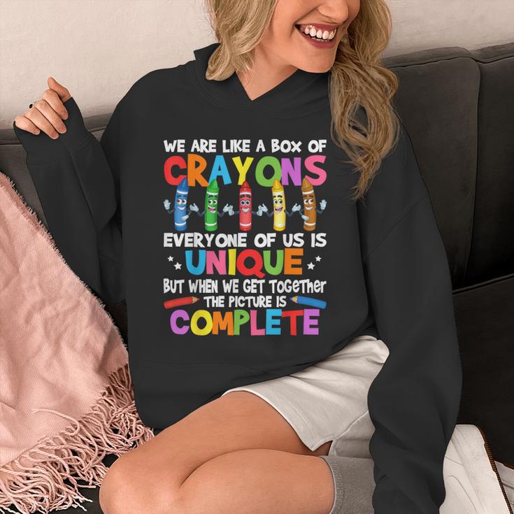 Teacher We Are Like a Box Of Crayons For Men Women Kids Unisex Hoodie, funny design Teacher We Are Like a Box Of Crayons For Men Women Kids Unisex Hoodie, funny design