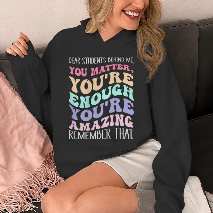 Teacher Dear Students Behind Me 1st Day Of School On Back Unisex Hoodie, funny design Teacher Dear Students Behind Me 1st Day Of School On Back Unisex Hoodie, funny design
