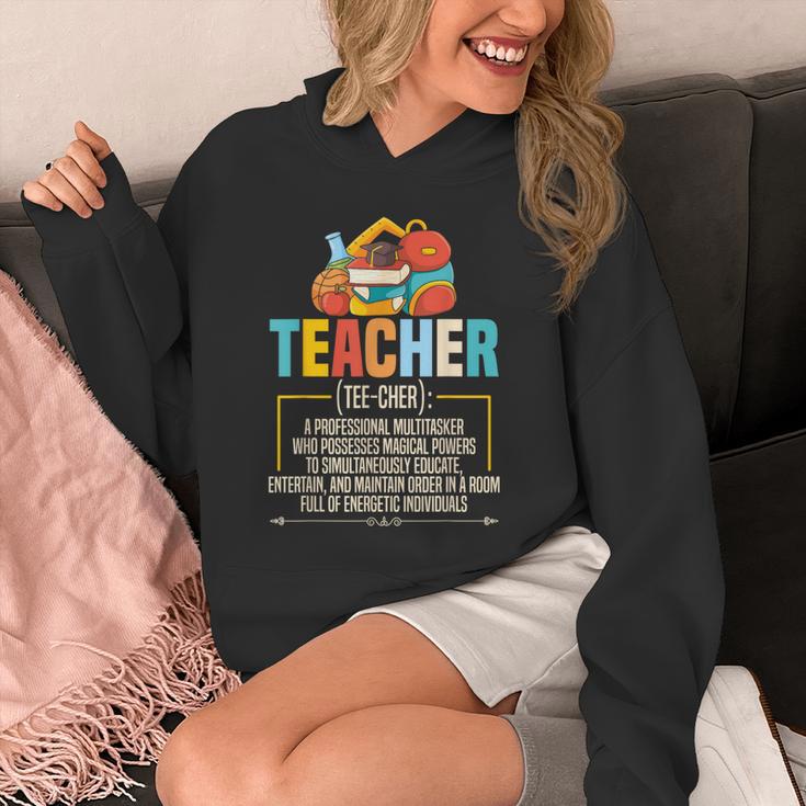 Teacher Definition Teaching School Teacher Men Women Unisex Hoodie, funny design
