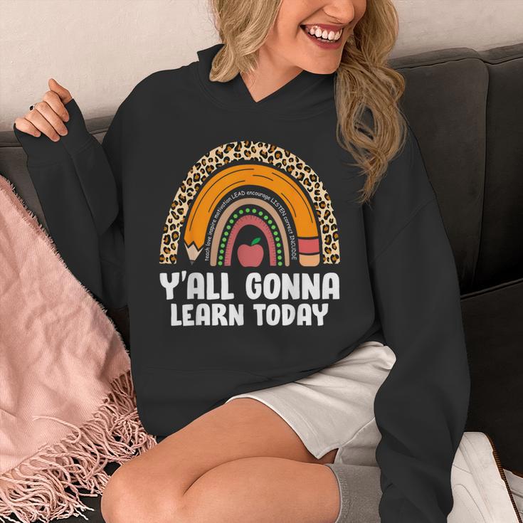 Teacher First Day Of School Y'All Gonna Learn Today Unisex Hoodie, funny design Teacher First Day Of School Y'All Gonna Learn Today Unisex Hoodie, funny design